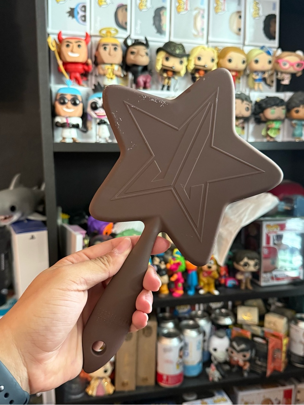 Jeffree Star Chocolate Matte Brown Star Hand Mirror
